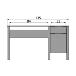 Woood Jade Bureau Wit -Babyproductenwinkel woood jade bureau wit tekening 8ed0